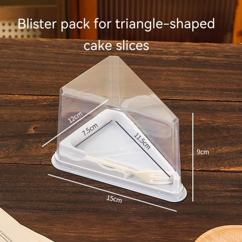 Blister pack for triangle-shaped cake slices